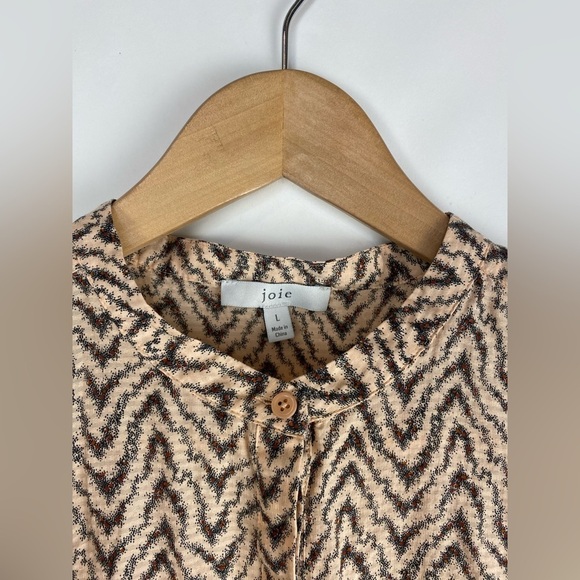 Joie Krystina Silk Blend Mini Dress Melon  Size Large - Picture 5 of 12